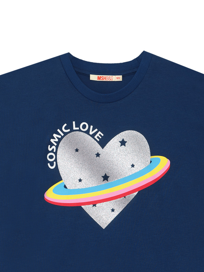 Cosmic Love Kız Çocuk Yazlık T-Shirt Tayt Takım - 8