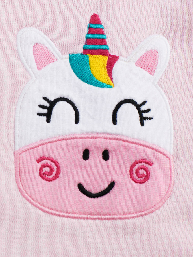 Cowcorn Pembe Kız Çocuk Elbise - 6