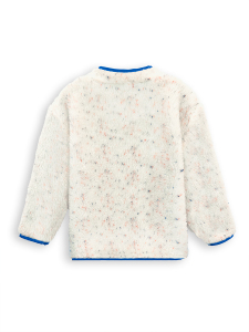 Cream Color Plush Unisex Coat - 4