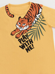 Croaching Tiger Boy T-shirt&Shorts Set - Thumbnail