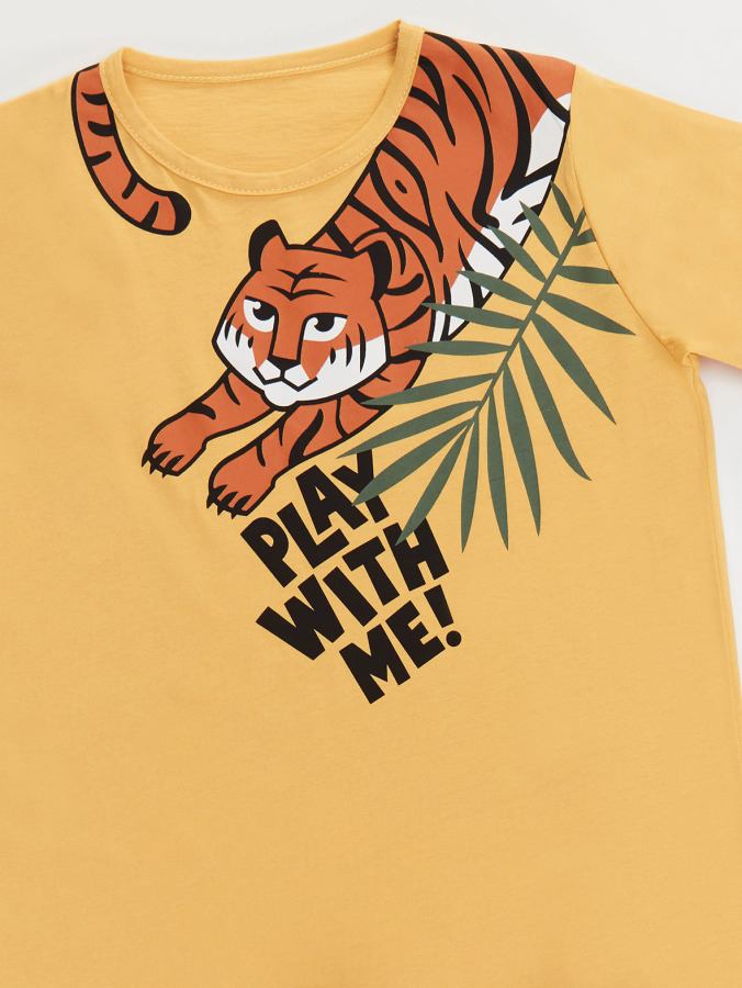 Croaching Tiger Boy T-shirt&Shorts Set - 5