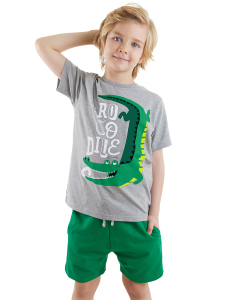 Croco Erkek Çocuk Yazlık T-shirt Şort Takım - Denokids