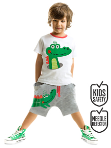 Crocodile Baggy Shorts Set - Denokids