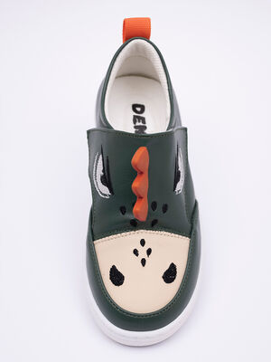 Crocodile Boy Green Sneakers