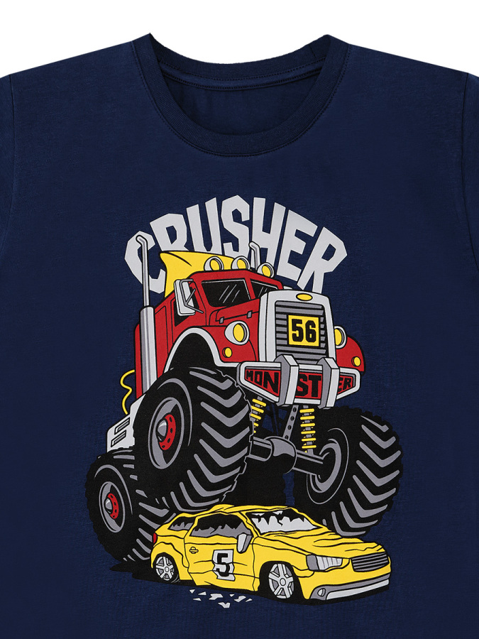 Crusher Arabalı Erkek Çocuk Yazlık T-shirt Şort Takım - 7