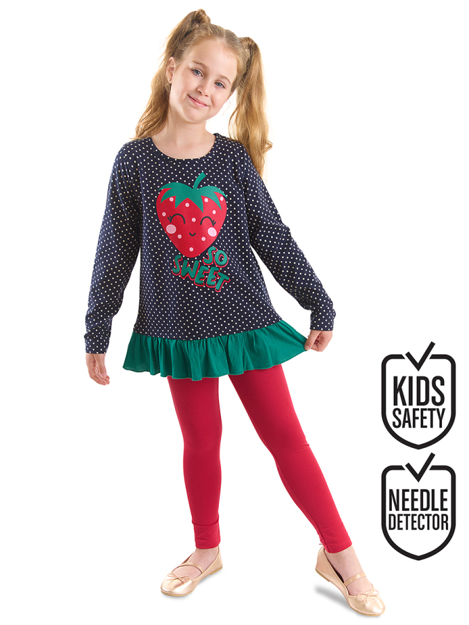 Cute Berry Girl T-shirt&Leggings Set - 1