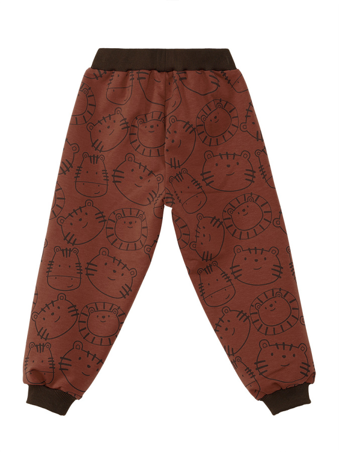 Cute Cat Baby Boy Mustard T-shirt and Pants Set - 8