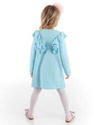 Cute Cat Blue Girl Dress - Thumbnail