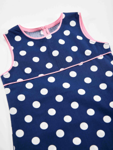 Cute Cat Girl Dotted Poplin Dress - 6