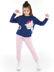 Cute Cat Girl Tracksuit - Denokids
