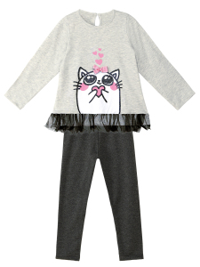 Cute Cat Girl Tunic+Leggings Set - 3