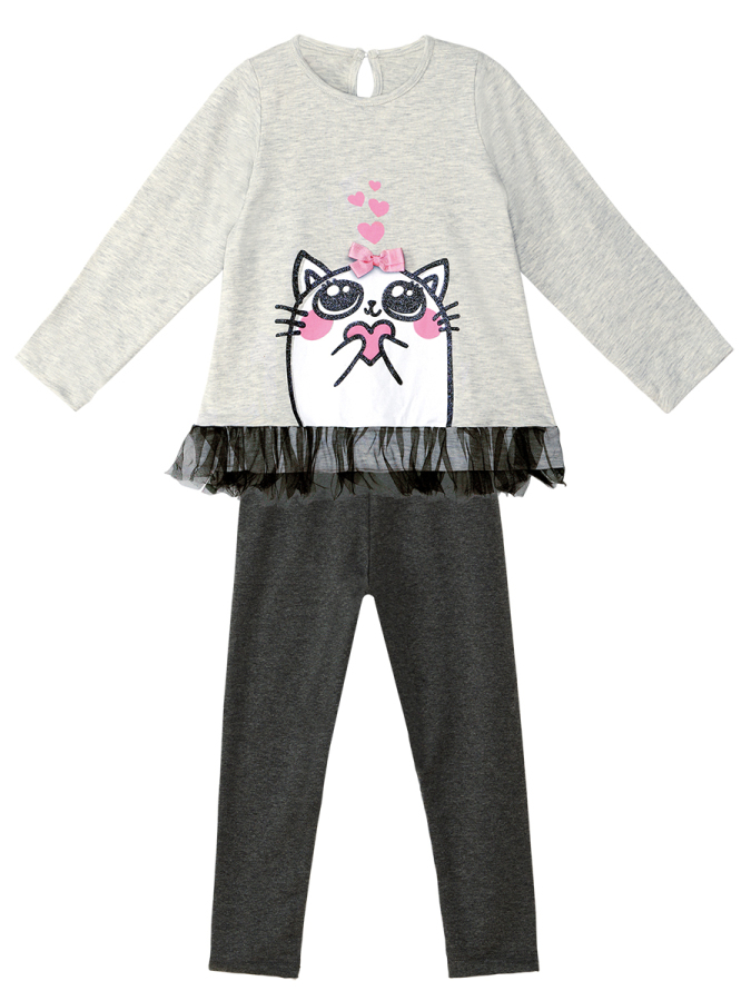 Cute Cat Girl Tunic+Leggings Set - 3