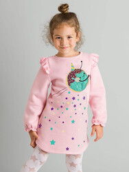 Cute Donut Kız Çocuk Elbise - Thumbnail