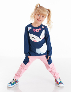 Cute Fox Girl Pants Set - Denokids