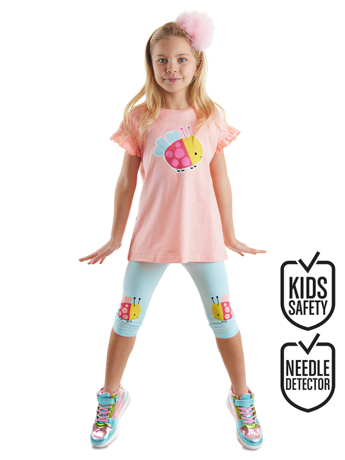 Cute Ladybug Girl T-shirt&Leggings Set - 1