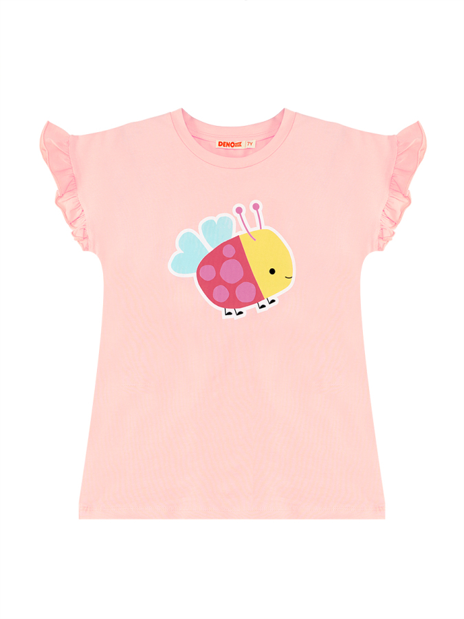 Cute Ladybug Girl T-shirt&Leggings Set - 5