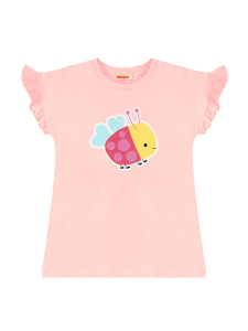 Cute Ladybug Girl T-shirt&Leggings Set - 5