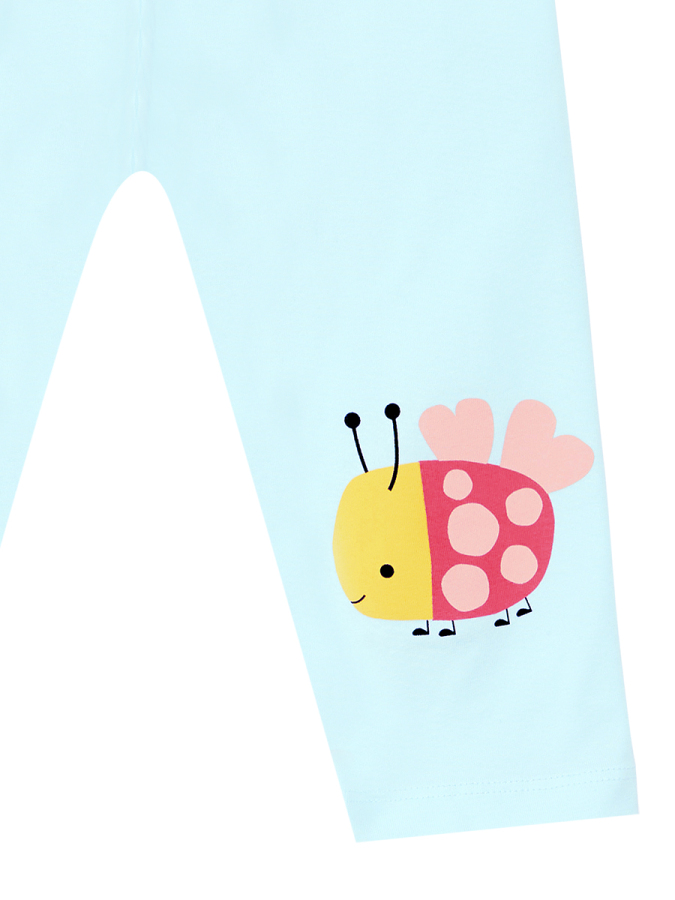 Cute Ladybug Girl T-shirt&Leggings Set - 2