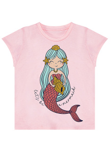 Cute Mermaid Girl T-shirt&Shorts Set - 5