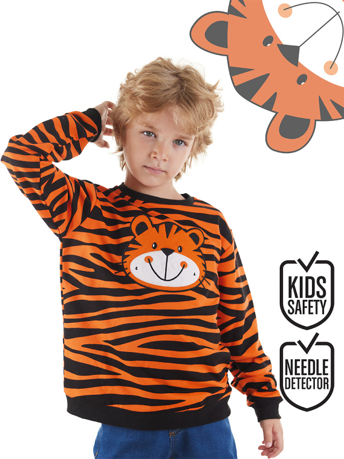 Cute Tiger Boy Sweatshirt - 1