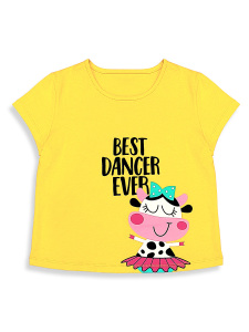 Kız Çocuk Takım Sarı T-shirt Şort Takım İlkbahar Yaz 2-7 Yaş - 7