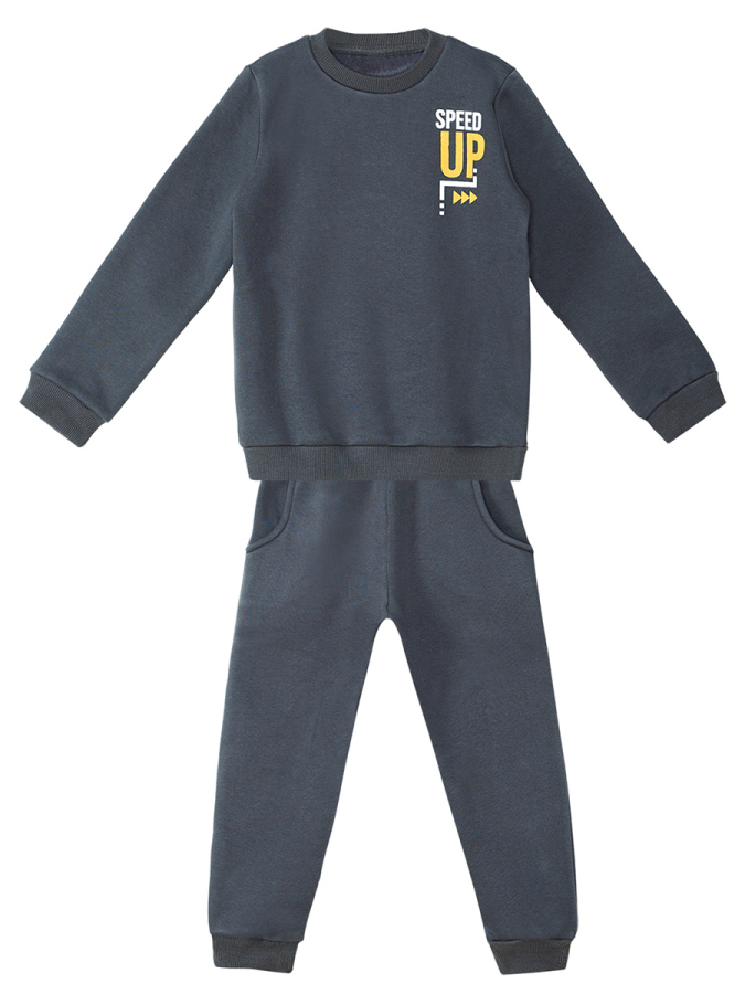 Dark Grey Boy Tracksuit - 3