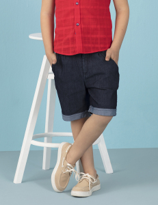 Dark-Wash Boy Denim Shorts - Ollie&Olla