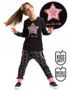 Değişen Payetli Kız Çocuk T-shirt Pantolon Takım - MSHB&G