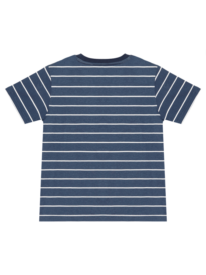 Çizgili Denizci Dino Erkek Çocuk Yazlık T-shirt Kapri Şort Takım - 7