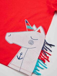 Denizci Unicorn Kız Çocuk Tunik Tayt Takım - 5