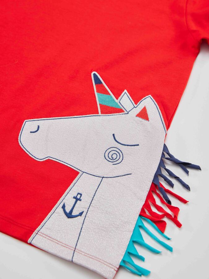 Denizci Unicorn Kız Çocuk Tunik Tayt Takım - 5