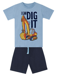 Dig It Boy T-shirt&Shorts Set - Thumbnail