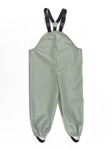 Digger Boy Khaki Waterproof Puddlesuit Dungarees - 5