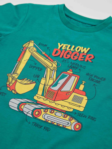 Digger Green Boy T-shirt&Capri Set - 5