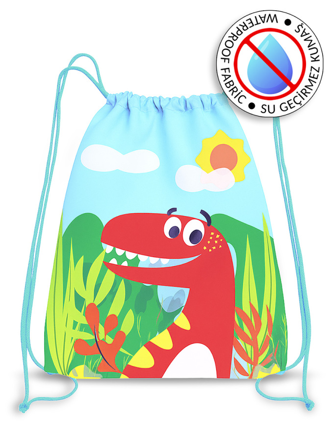 Dinazor Su Geçirmez Erkek Çocuk İpli Sırt - Plaj Çantası - 1