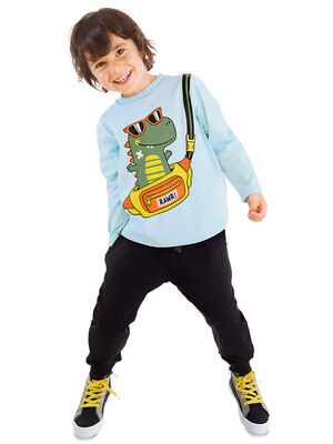 Dino Bag Boy T-shirt and Pants Set - 1
