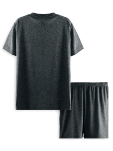 Dino Basic Boy Anthracite Pyjama Set - 4
