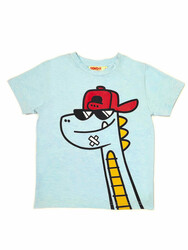 Dino Blue Boy T-shirt - Thumbnail