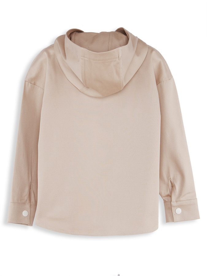 Dino Boy Gabardine Beige Shirt - 4