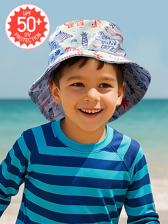 Dino Boy UVP+50 Sun Protection Hat - 1