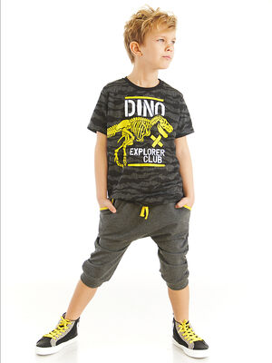 Dino Camo Boy T-shirt&Capri Set