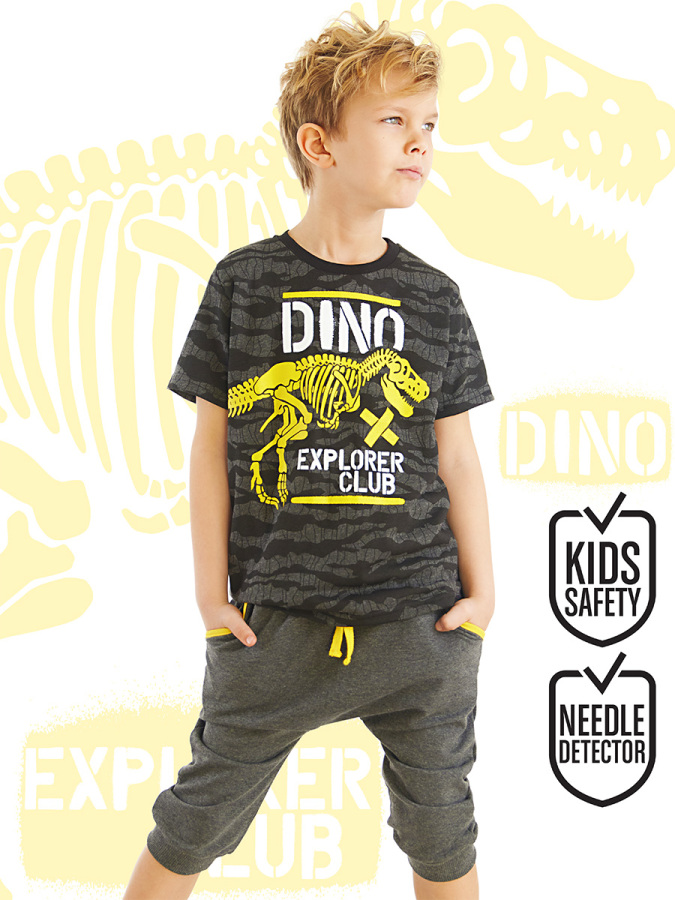 Dino Camo Boy T-shirt&Capri Set - 1