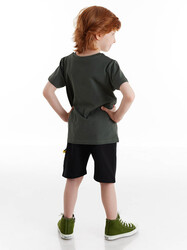 Dino Explorer Boy T-shirt&Shorts Set - Thumbnail