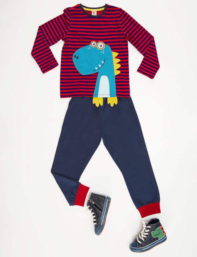 Dino Friend Boy Pants Set - 3