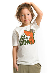 Dino Friend Erkek Çocuk T-Shirt - Thumbnail