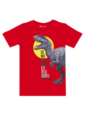 Dino Kamuflaj Erkek Çocuk T-shirt Kapri Şort Takım
