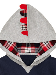 Dino Erkek Çocuk Kolsuz Yelekli Kapüşonlu Eşofman Takım - Denokids