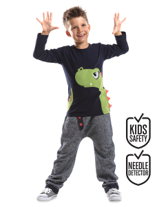 Dino Moe Erkek Çocuk T-shirt Pantolon Takım - 1