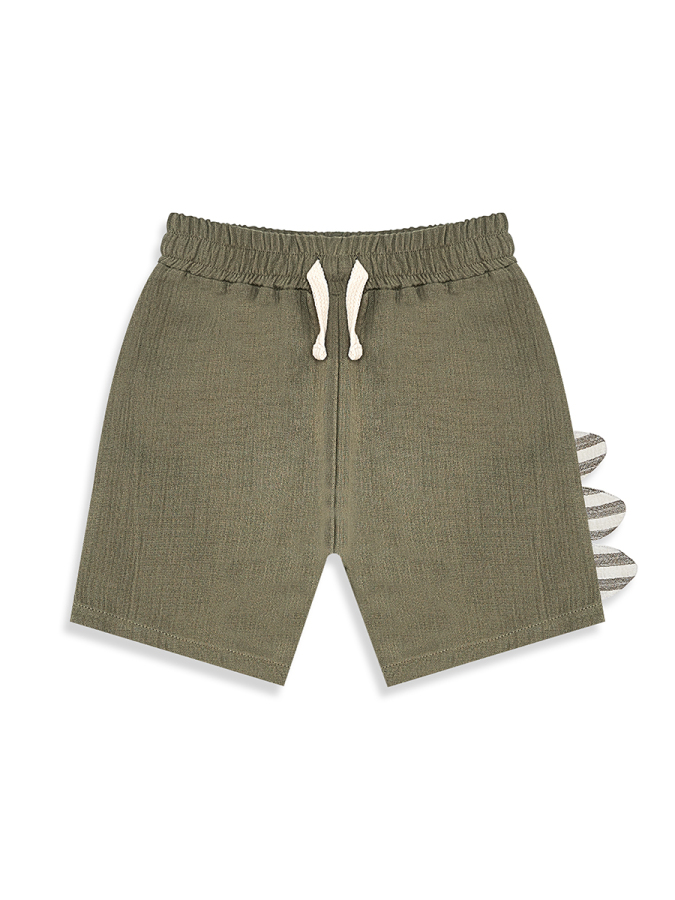 Dino Muslin Boy Shirt&Shorts Set - 9