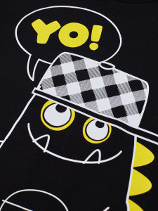 Dino Plaid Boy Shorts Set - 6